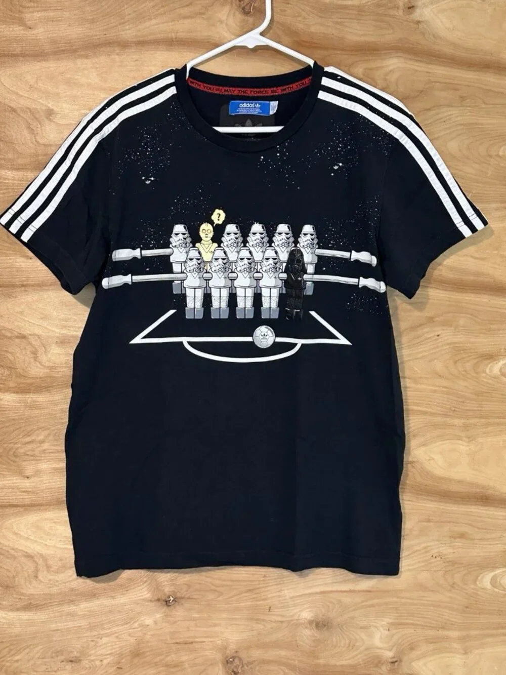 ADIDAS x STAR WARS Collab  Darth Vader Troopers Soccer Shirt L Limited Edition